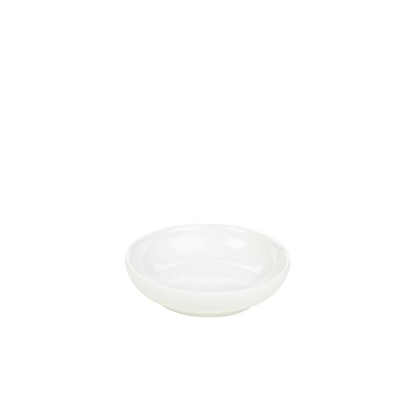 Genware Porcelain Butter Tray 10cm/ 4 - 302110 (Pack of 12)
