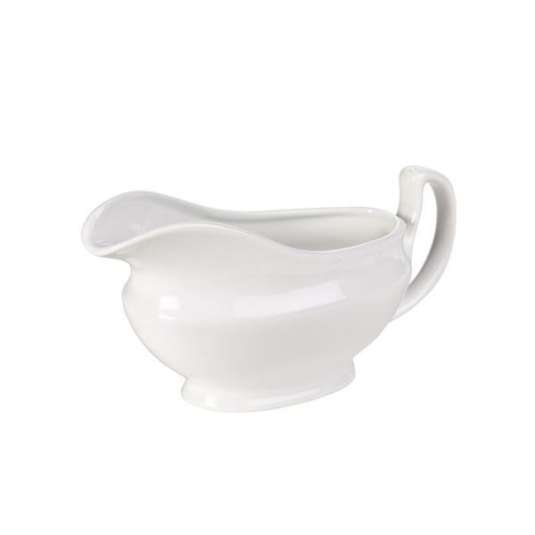 Genware Porcelain Sauce Boat 14cl/ 5oz - 308514 (Pack of 6)