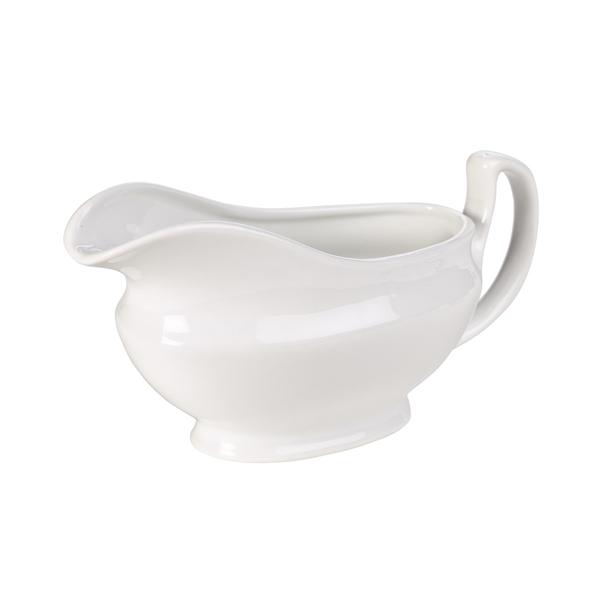 Genware Porcelain Sauce Boat 40cl/ 14oz - 308540 (Pack of 6)