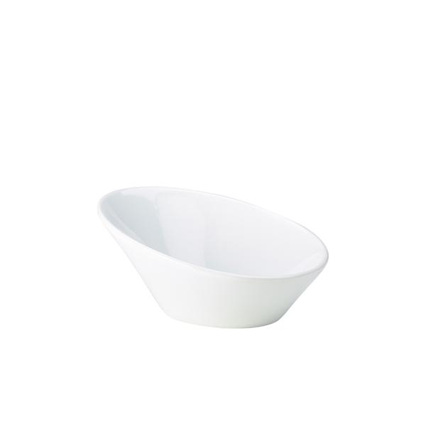 Genware Porcelain Oval Sloping Bowl 16cm/ 6.25 - 366016 (Pack of 6)
