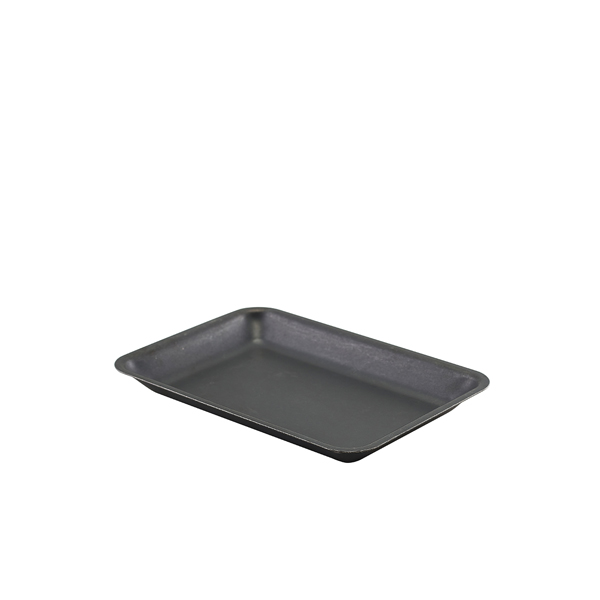 GenWare Black Vintage Steel Tray 20 x 14cm - SST2014BKV (Pack of 1)
