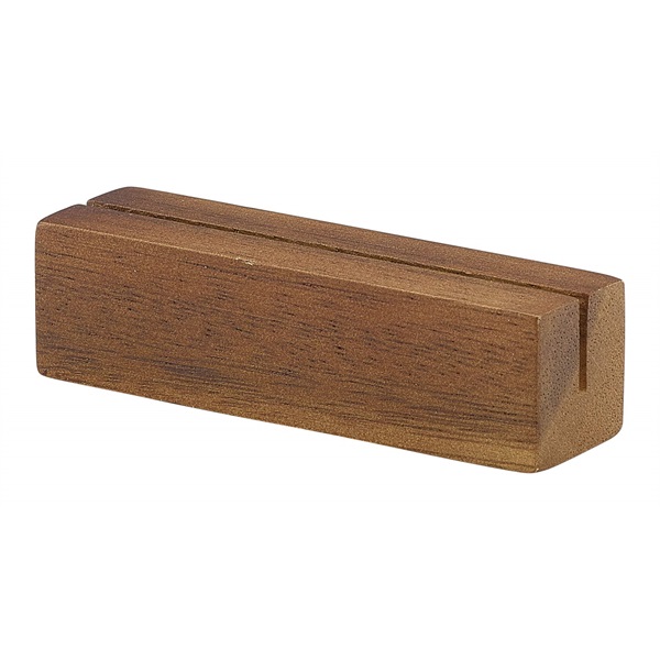 Acacia Wood Sign Holder 9 x 3 x 3cm - WSH9