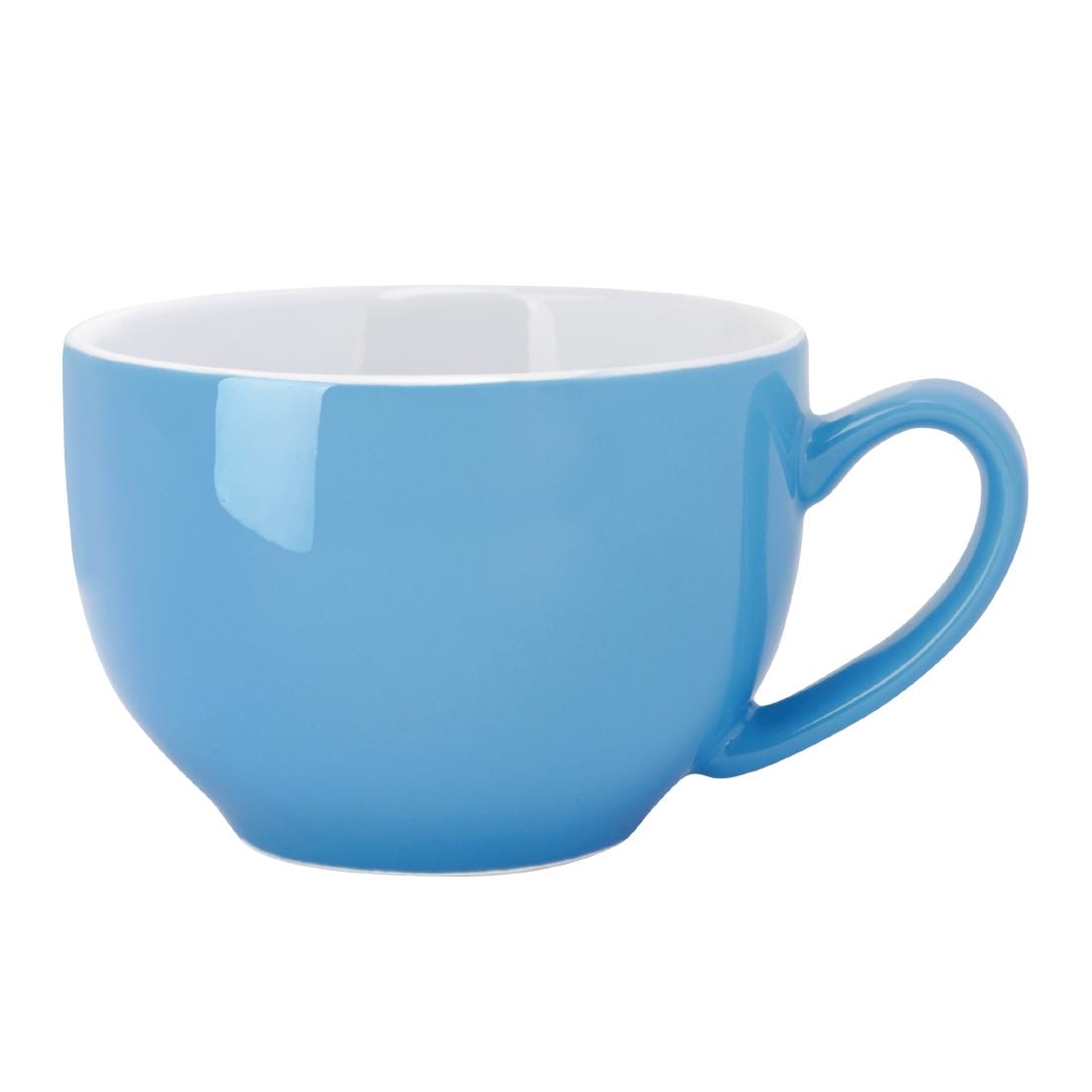 Olympia Cafe Cappuccino Cups Blue 340ml (Pack of 12)