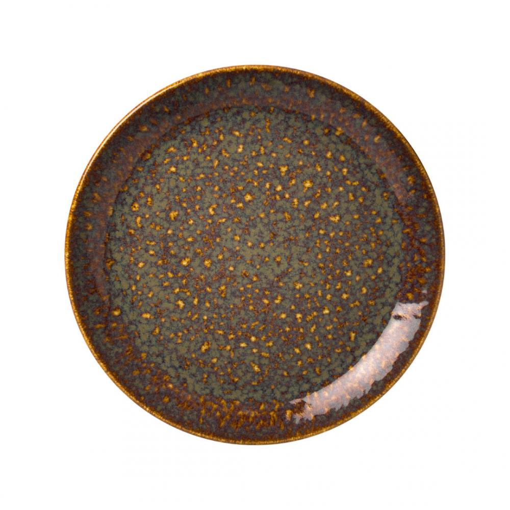 Vesuvius Amber Coupe Plate 28cm (11) - 12020544 (Pack of 12)