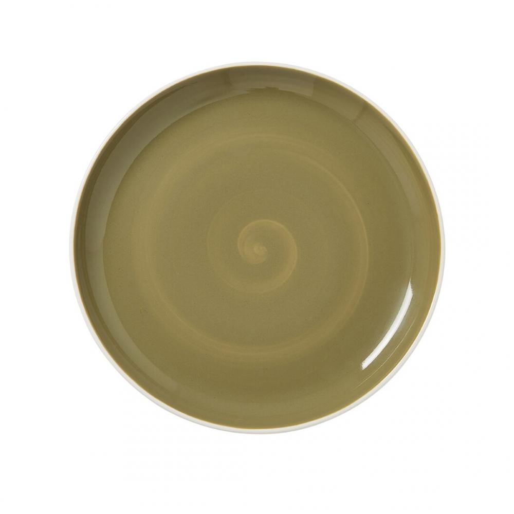 Nyx Olive Nordic Coupe Plate 25.25cm (10) - 12200634 (Pack of 12)