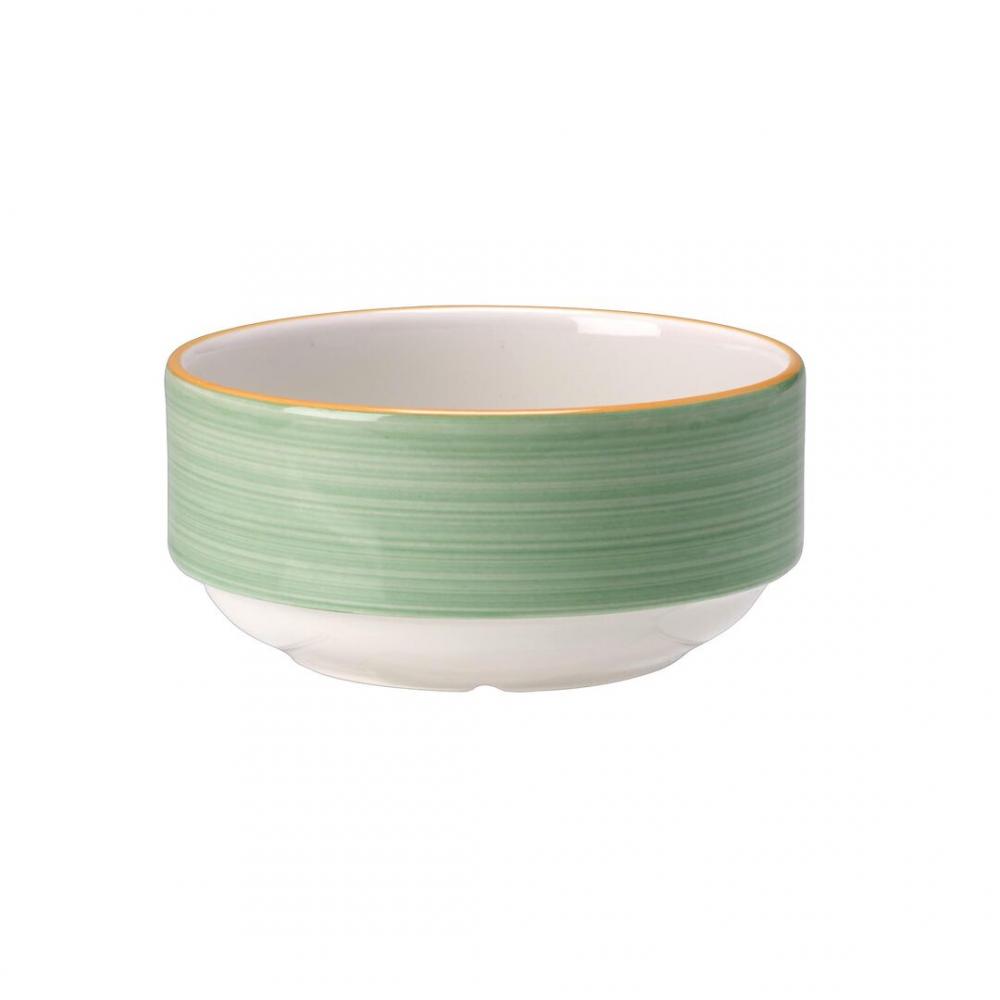 Rio Green Unhandled Stacking Soup Cup 28.5cl (10oz) - 15290121 (Pack of 36)
