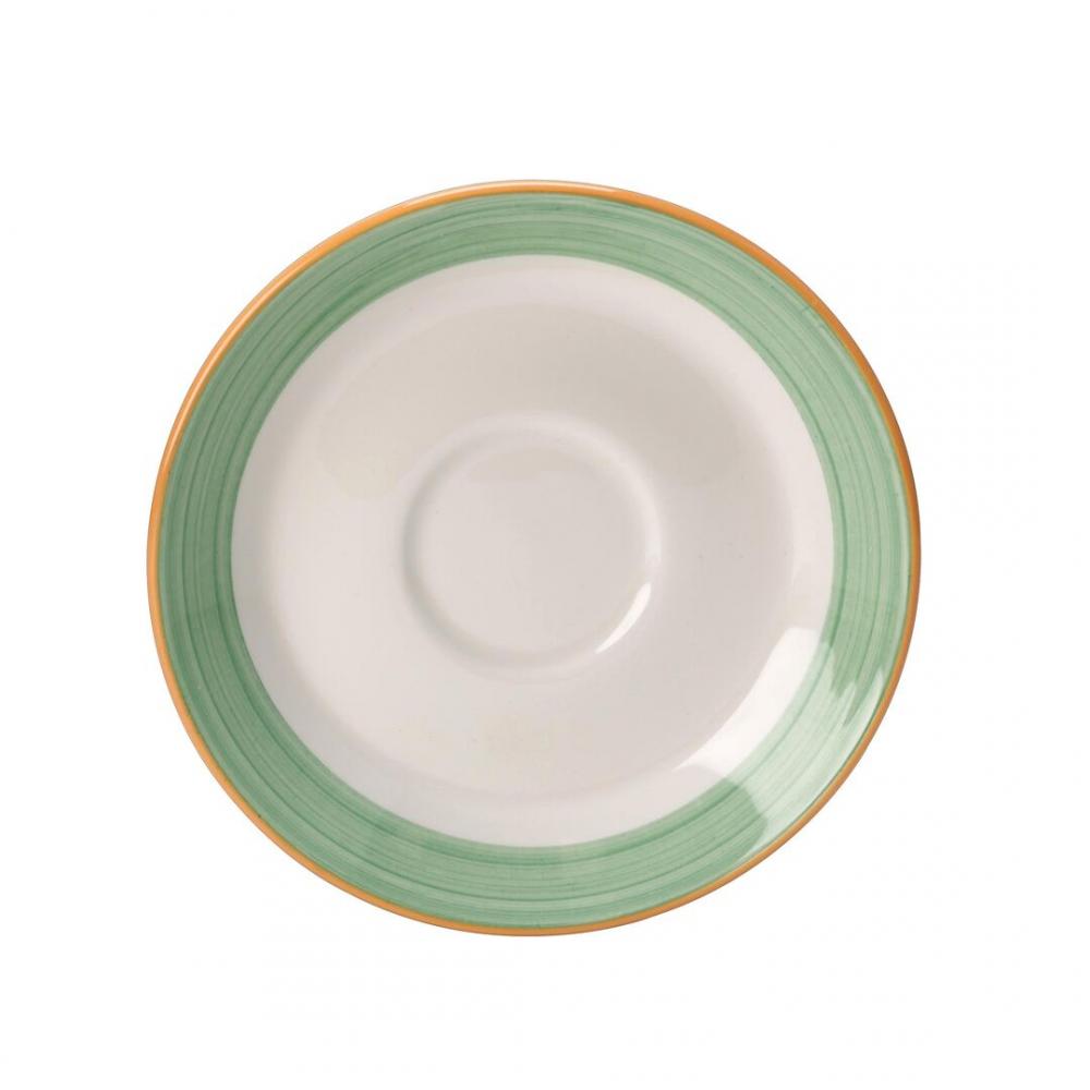 Rio Green Slimline Saucer 15.25cm (6) - 15290218 (Pack of 36)