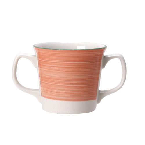 Rio Pink Double Handled Mug 28.5cl (10oz) - 15320149 (Pack of 12)