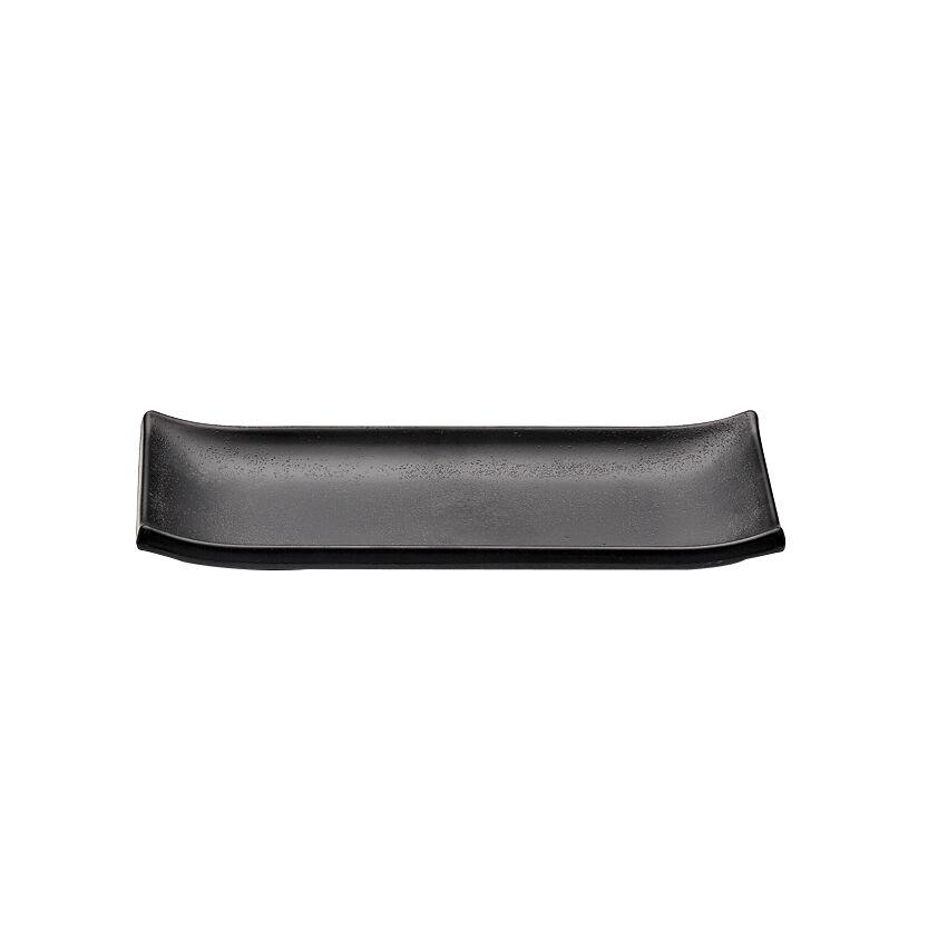 Zen Black Rectangle Tray 9.5 x 2.2cm (3 3/4 x 7/8) - 6834EL095 (Pack of 6)