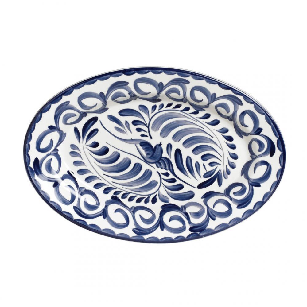 Puebla Blue Oval Platter 27cm (10 5/8) - A120P140A (Pack of 24)