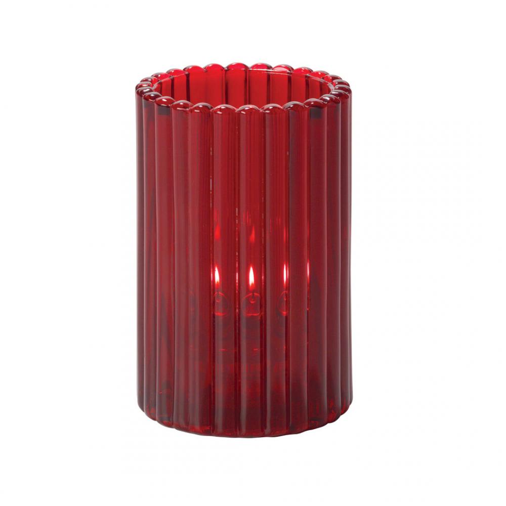 Vertical Rod Ruby Cylinder 7.3 x 11.8cm (2 4/5 x 4 5/8) - HW1502R (Pack of 6)